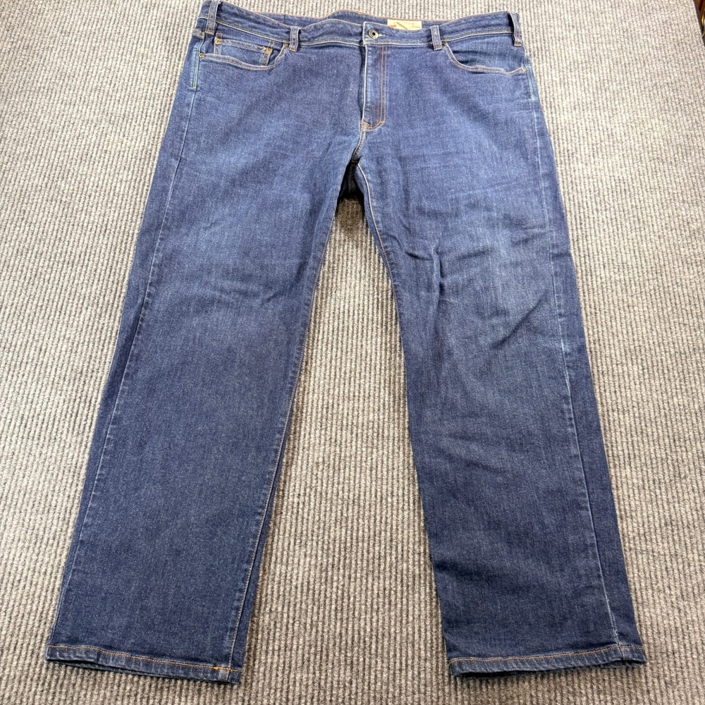 Orvis Five Pocket Straight Leg Denim Jeans Mens 44x30 (44 x 28) Dark Wash Blue
